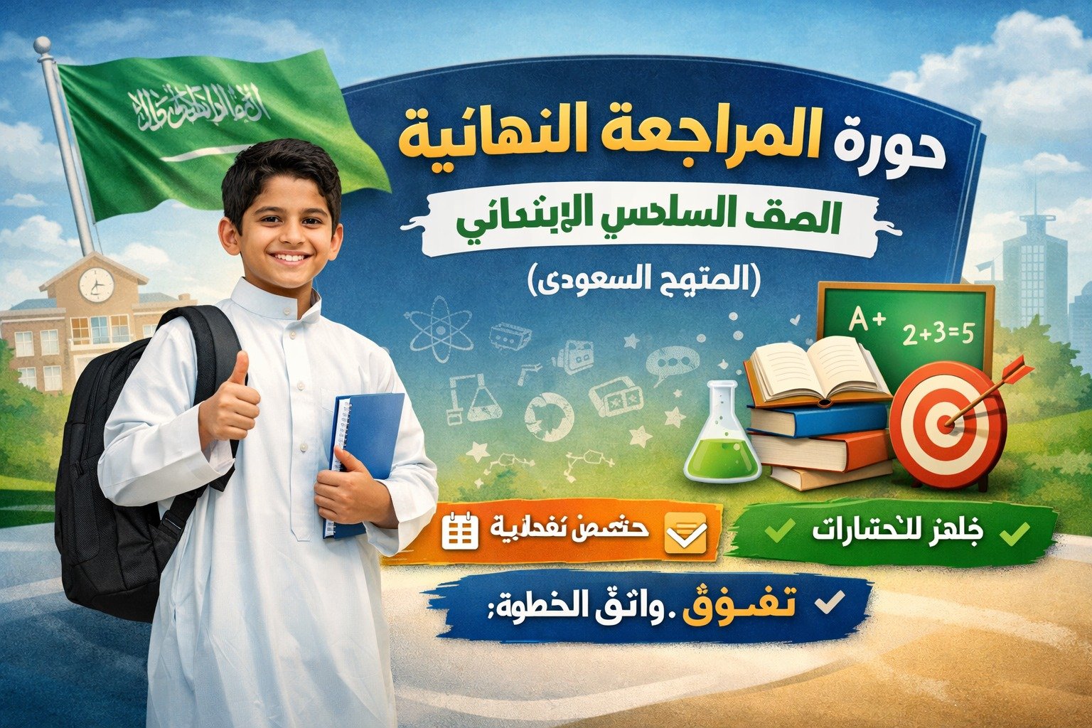 المراجعة النهائية – الرياضيات – الصف السادس الابتدائي
